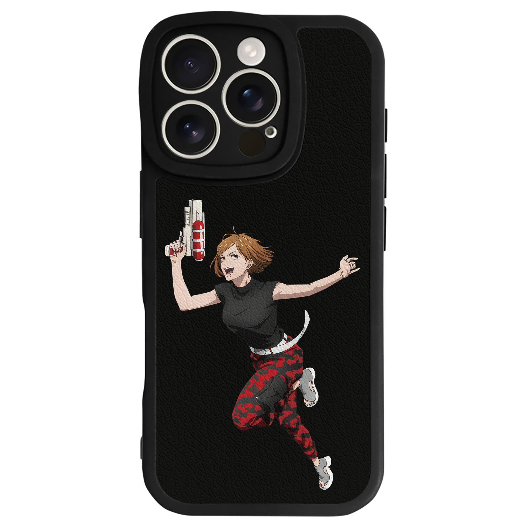 （画像用） 呪術廻戦 Jujutsu Kaisen 【iPhone 16シリーズ対応】シリコンスマホケース（レザー調） 材質：シリコン